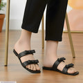 Black Bowtie Women’s Casual Sandals | Stylish Everyday Footwear